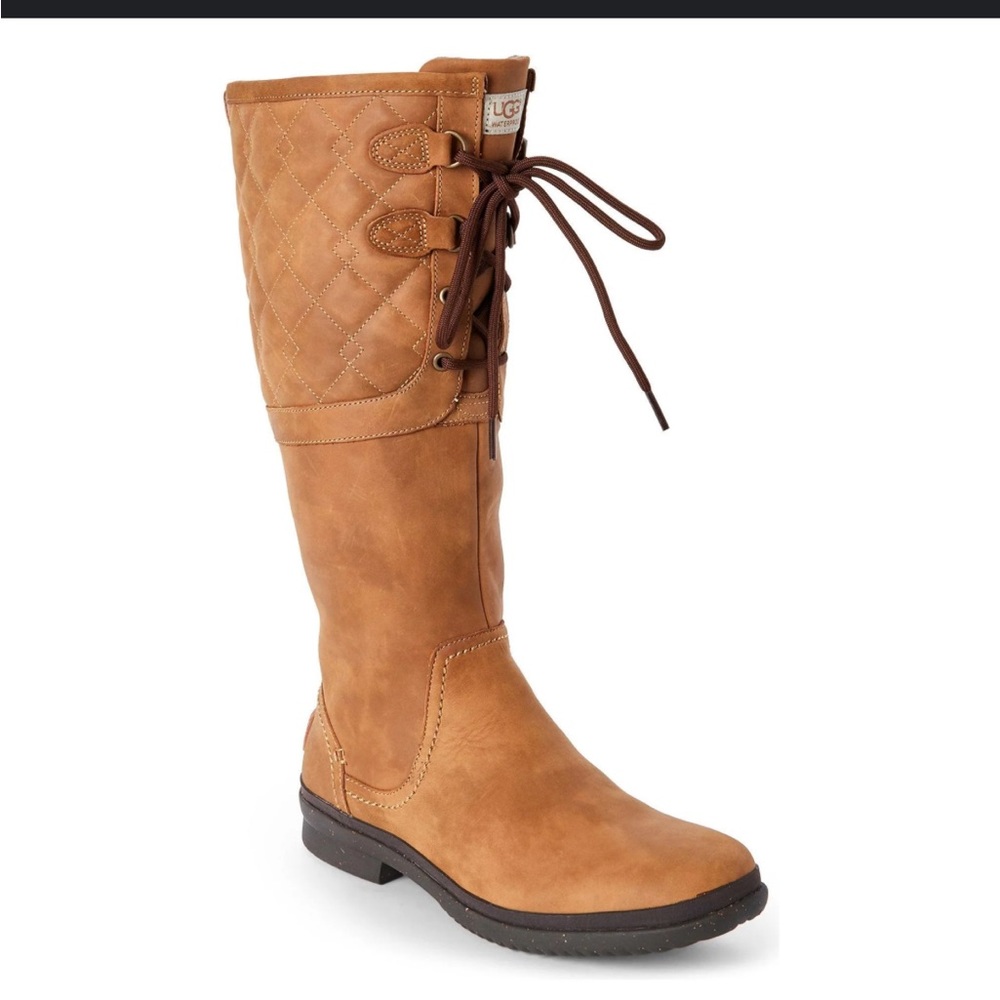 UGG Elsa Deco Quilt Boot Chestnut